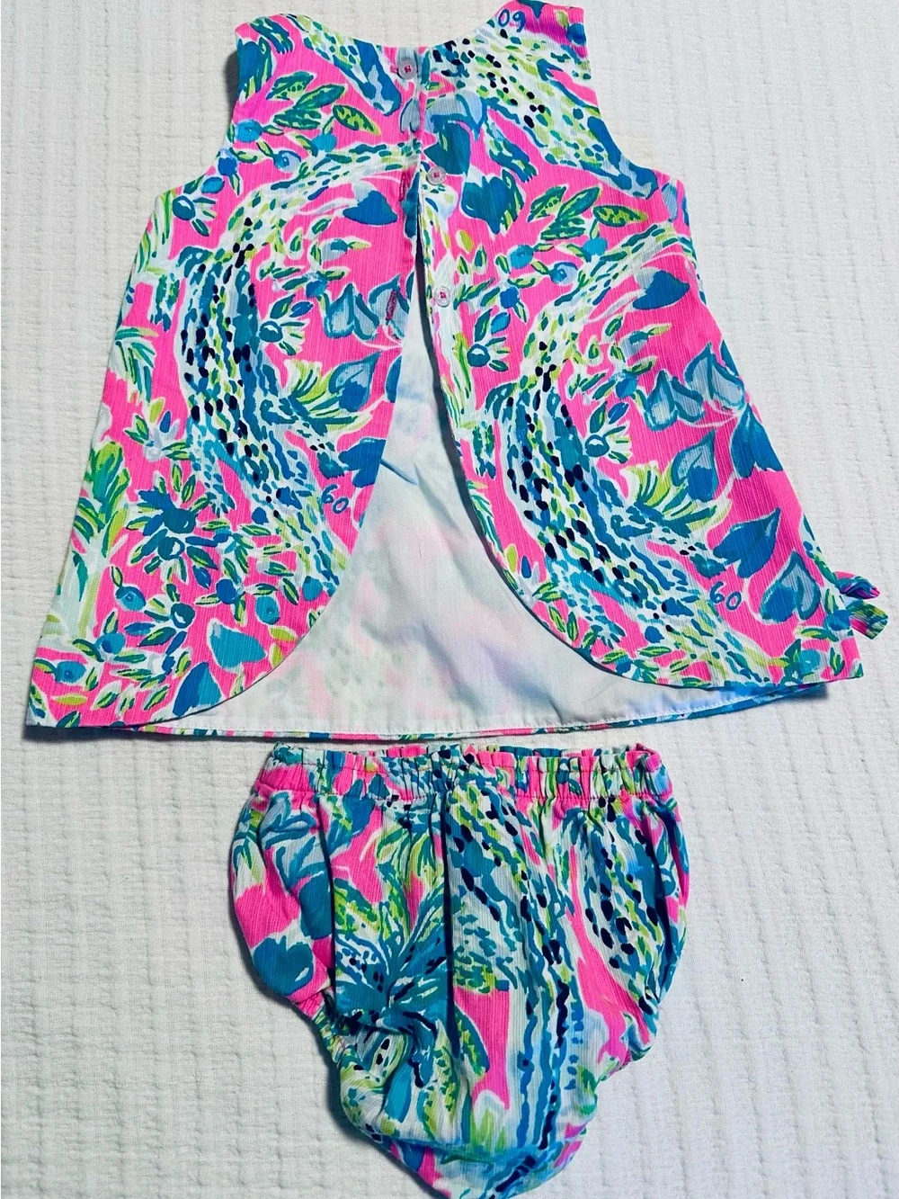 Lilly Pulitzer Pink, Blue & Green Alligator print dress